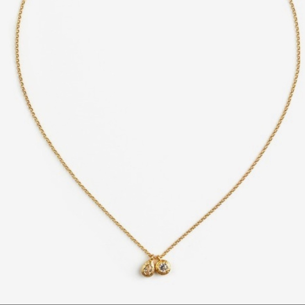 Kate Spade two stone charm adjustable necklace